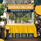 Ruffle Disposable Table Skirt 14 Ft Long Pleated Table Skirts with Adhesive Strip – Fits 6ft+ Rectangle or Round Tables – Ideal for Birthday Parties, Gender Reveal, Baby Showers & Event Decorations 6 pack by Exquisite